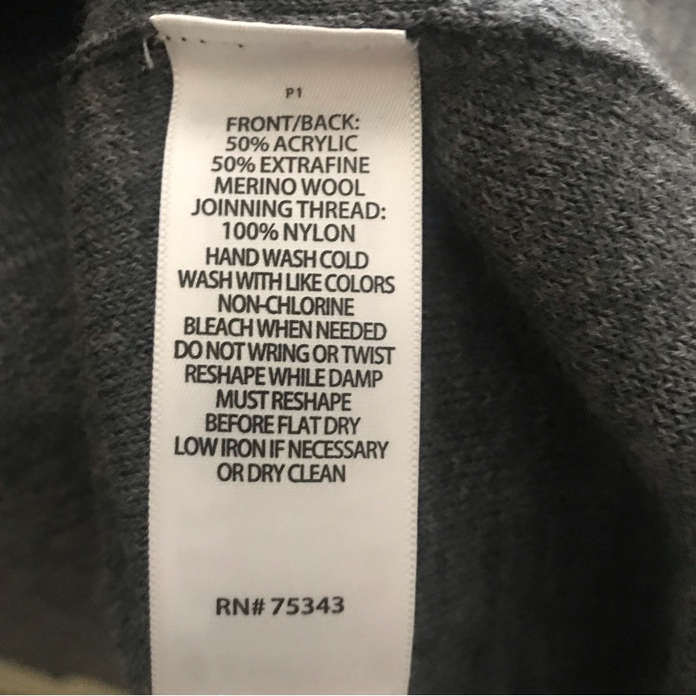 Max Studio Maxi Merino Wool Blend Turtleneck Sweater L - Picture 6 of 8